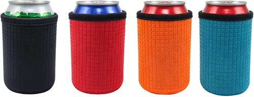 4pcs neoprene beer cooler - 4pcs,