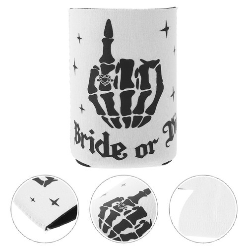 White neoprene reusable - white, beer