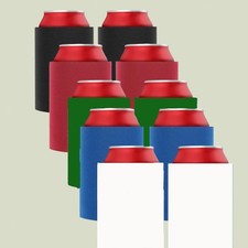 10x Blank Beer Can Cooler