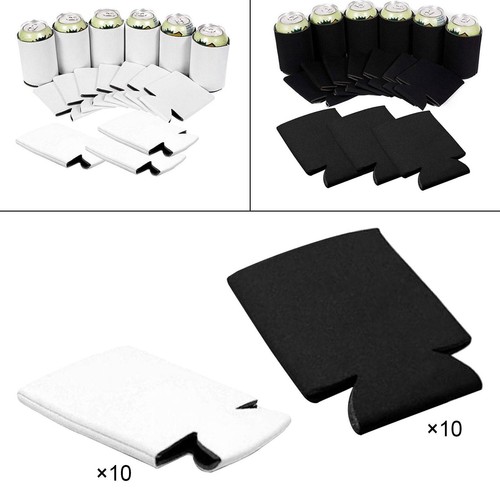 10x blank beer can cooler - beer,